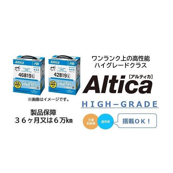 古河電池（FB） Altica HIGH-GRADE 自動車用バッテリー 46B19L 1個 64