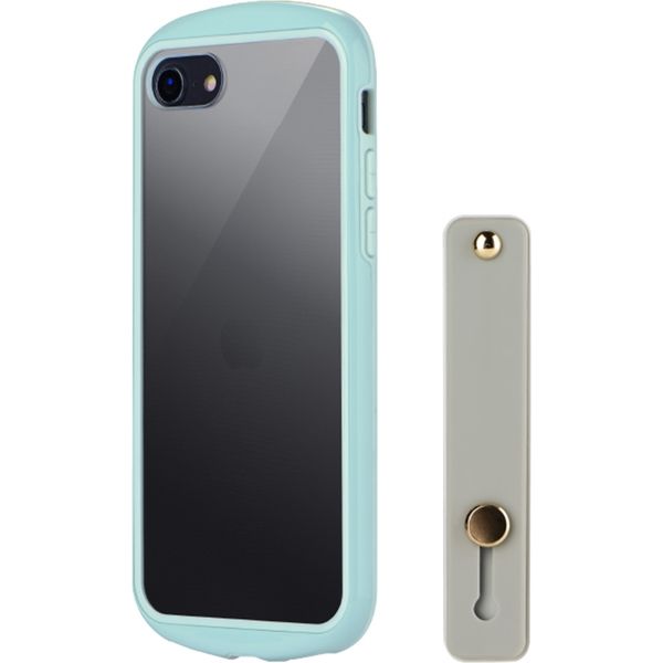 アスクル】iPhone SE (第3世代/第2世代) ケース カバー 耐衝撃・薄型・背面クリアケース Duality スマホベルト付属  ライトブルー（直送品） 通販 ASKUL（公式）