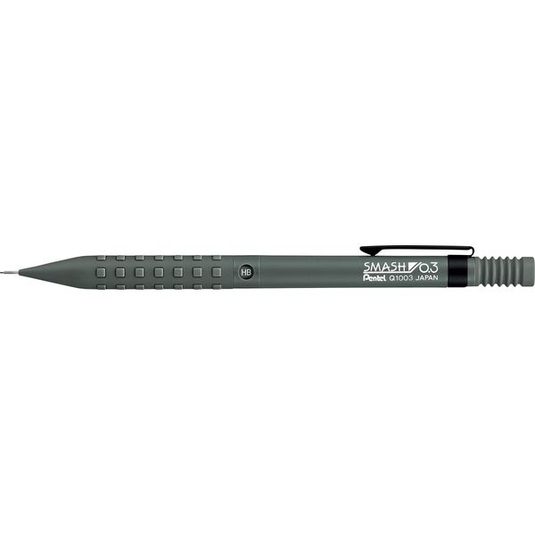 ぺんてる シャープペン スマッシュ 0.3mm ダークグレー Q1003-N 