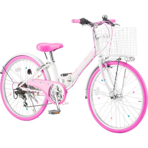 アスクル】池商 子供用自転車 オートライト 6段変速 22インチ 女の子向けGR-RIBBON-22v2WHPK 1（直送品） 通販  ASKUL（公式）
