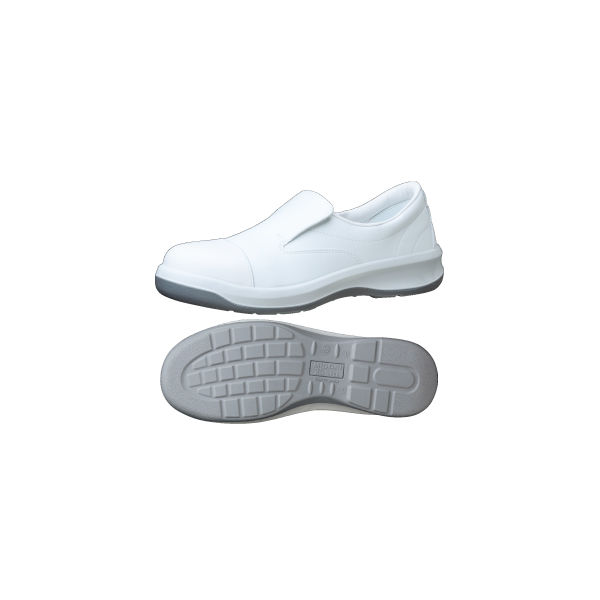 JIS規格 静電安全靴 クリーンルーム用 スニーカータイプ GCR1200 フルCAP 静電 23.5cm ホワイト 1204056806（直送品）