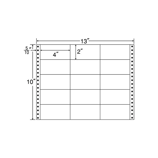 東洋印刷 ナナフォーム タックフォームラベル 白 15面 1箱 M13C（直送品）