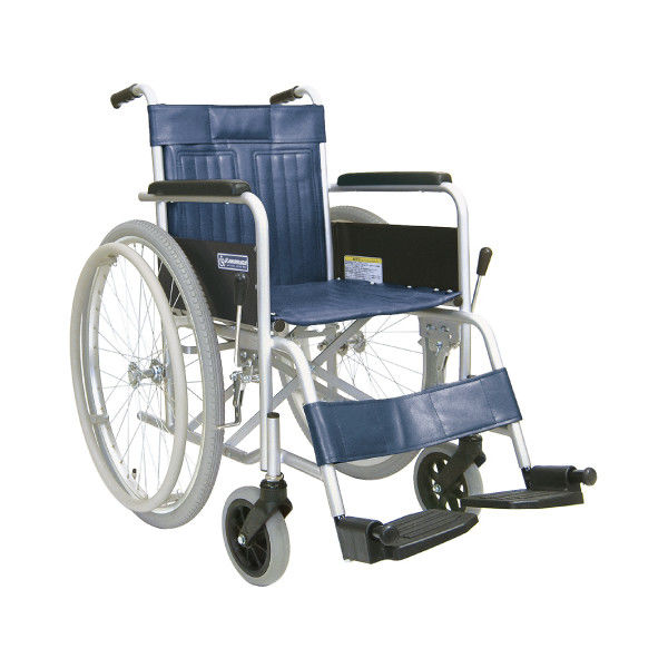 12870円 数量限定アウトレット最安価格 車椅子 自走式車椅子 折りたたみ スチール ノーパンクタイヤ 背固定 車いす エコノミーシリーズ EX-10BS