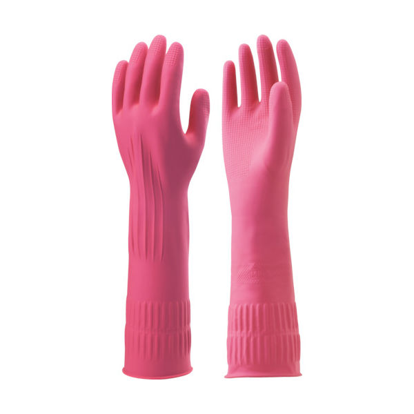 アスクル】 ショーワグローブ 天然ゴム手袋 しなやかロング ピンク Mサイズ SNYKLONG-P 1双 494-7797（直送品） 通販 -  ASKUL（公式）