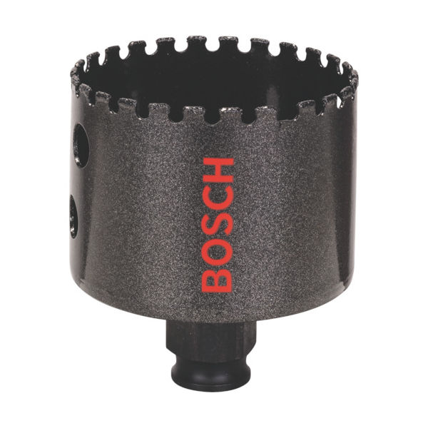 BOSCH（ボッシュ） ボッシュ 磁気タイル用ダイヤモンドホールソー 60mm DHS-060C 1個 497-5812（直送品）