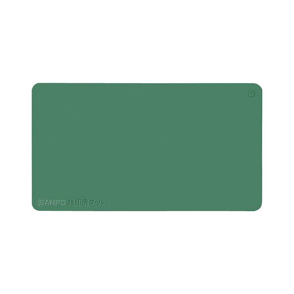 サンポー 捺印用マット 緑 M-18 ミドリ 1枚 （直送品） - アスクル