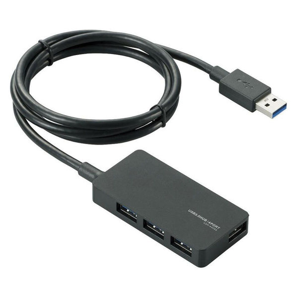 アスクル】 エレコム USB3.0対応ACアダプタ付き4ポートUSBハブ U3H-A408SBK 1個 通販 - ASKUL（公式）