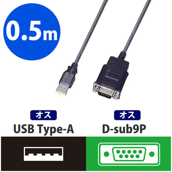 アスクル】 エレコム USBtoSerial変換ケーブル UC-SGT1 1個 通販 - ASKUL（公式）