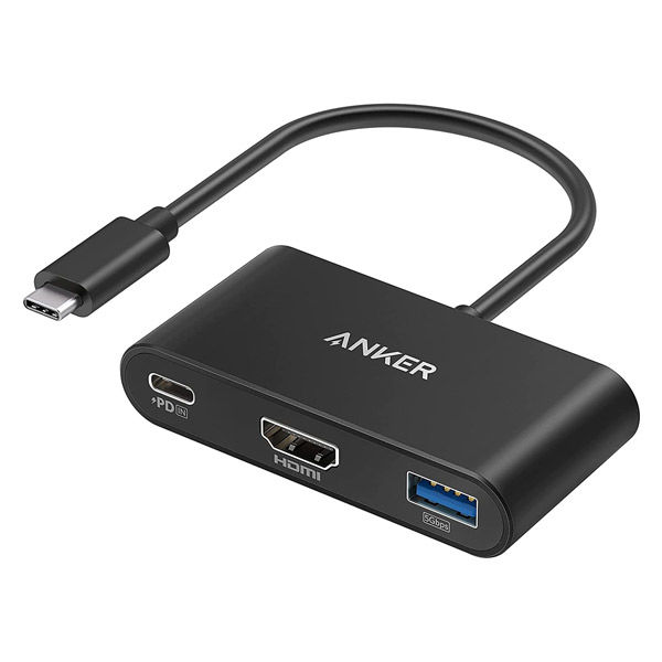 アスクル】Anker USBハブ Type-C接続 HDMI×1 Cポート×1 Aポート×1 PD90W 急速充電 PowerExpand 通販  ASKUL（公式）