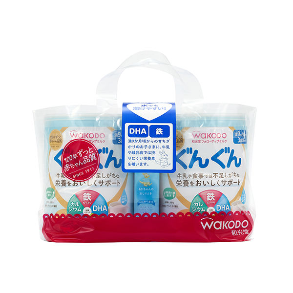 【9ヵ月頃から】WAKODO（和光堂）フォローアップミルク ぐんぐん 大缶2缶パック（830g×2缶） 1個　アサヒグループ食品 粉ミルク