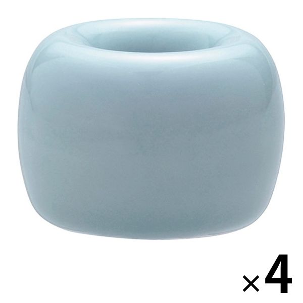 アスクル】無印良品 磁器歯ブラシスタンド 1本用 ブルー 直径4×高さ3cm 1セット（4個） 良品計画 通販 ASKUL（公式）