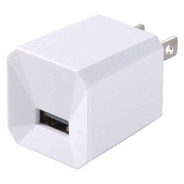 オーム電機 AC充電器 USBポート 1A SMP-J1247W