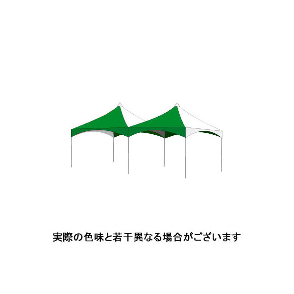 ＜LOHACO＞ ogawa ワンタッチイベントテント2型3060アルミ グリーン×ホワイト FE6176-42 （直送品）