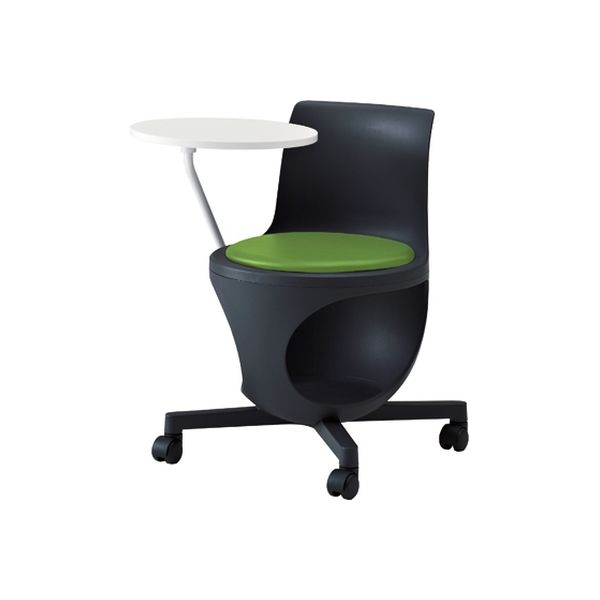 オカムラ e-chairタブレット付パッド付 最高 グレープ 602幅×663奥行×440座高×710高さ 直送品 mm F015 2年保証 9314BC