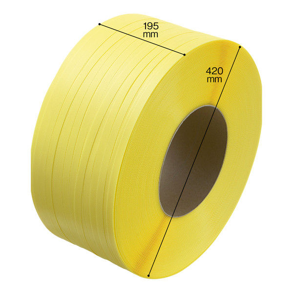 司化成工業　「現場のチカラ」　PPバンド　梱包機用　幅15.5mm×2500m巻　黄色　TLBY　1巻 オリジナル