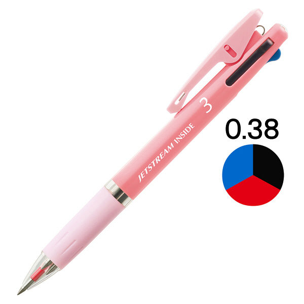 アスクル】ジェットストリーム インサイド 3色ボールペン 0.38mm ピンク軸 アスクル限定 三菱鉛筆uni オリジナル  通販 ASKUL（公式）