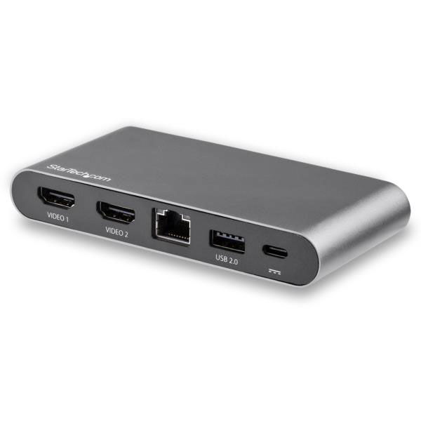 StarTech.com USB-C マルチ変換アダプタ（2x HDMI、100W PD） DK30C2HAGPD 1個（直送品）