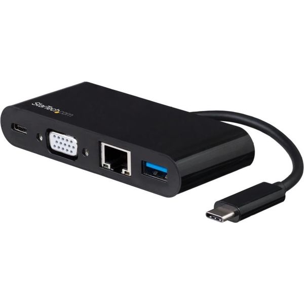 USBハブ USB-C接続 VGA対応アダプタ　USB PD(60W)　ドッキングステーション 1個　StarTech.com（直送品） - アスクルのサムネイル