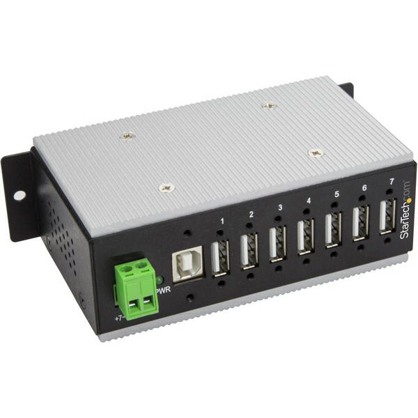 USBハブ Type-A×7ポート 産業用 ウォールマウント対応 HB20A7AME 1個