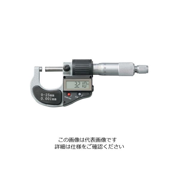 アズワン デジタルマイクロメーター（測定範囲0～25mm） DM025 1個 4