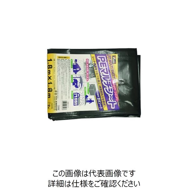 爆売り ユタカメイク Yutaka PEマルチシート 中厚手 防水シート 直送品 1.8m×1.8m 102-8641 高い品質 B-5101 1枚