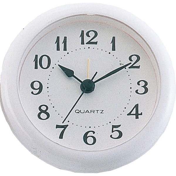 新規購入 アーテック 丸型時計 アラーム付 ホワイト 直送品 2個 5155 5周年記念イベントが