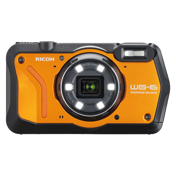 アスクル リコー デジカメ WG-6 OR オレンジ 2000万画素 光学5倍 防塵６級 防水8級 耐衝撃 GPS CALSモード 通販 -  ASKUL（公式）