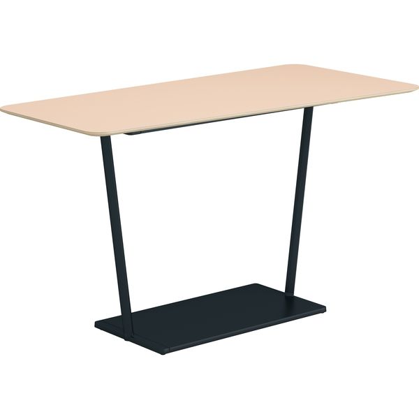 【組立設置込】コクヨ リージョン ハイテーブル T字脚 台形 黒脚 リノリウム天板のサムネイル