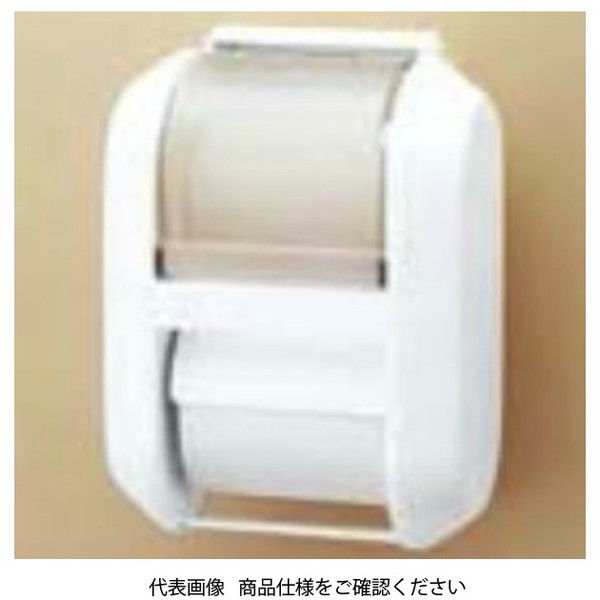 LIXIL INAX トイレ　棚付2連紙巻器　ピュアホワイト とペーパーホルダー