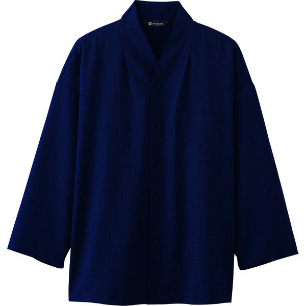 チトセ 新しい到着 和風シャツ 八分袖 取寄品 男女兼用 スーパーセール期間限定 DN8501_C-5紺_M