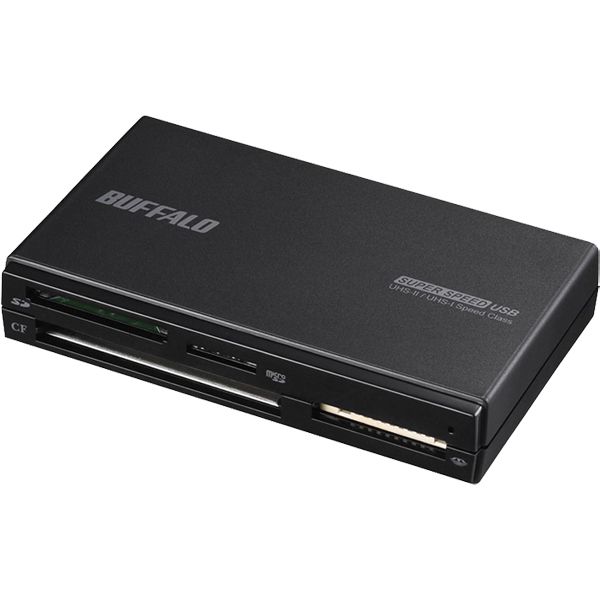 バッファロー UHS-II対応 USB3.0 マルチカードリーダ BSCR700U3BK（直送品）