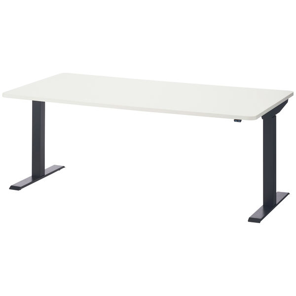 SEKI 電動昇降テーブルHOP 幅1800×奥行900×高さ707～1152mm テーブル 天板：ホワイト/脚：ブラック 1台（3梱包）（取