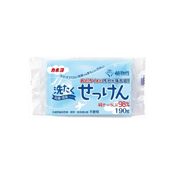 カネヨ石鹸 買得 洗たく石けん 2021公式店舗 190g 4901329240350 24個 1セット 直送品