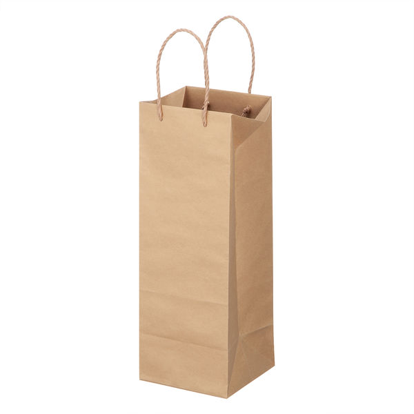 アスクル】 アスクル 一升瓶用手提げ紙袋 ナチュラル 1袋（10枚入） オリジナル 通販 - ASKUL（公式）