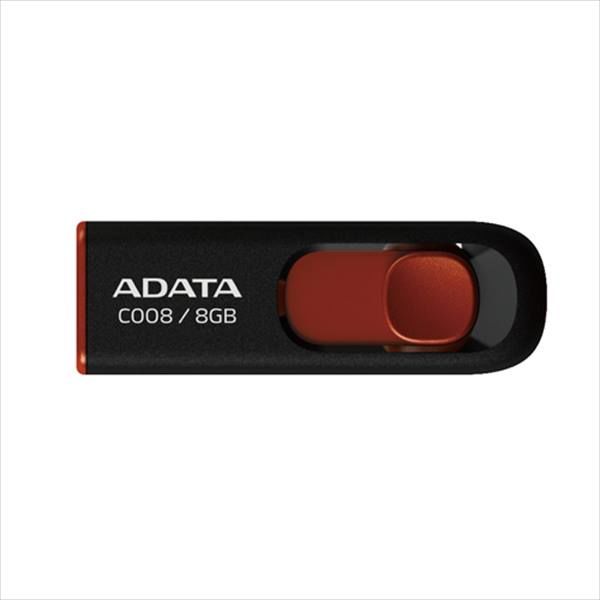 アスクル】 USBメモリー 8GB スライド式 USB2.0対応 AC008-8G-RKD 1本 ADATA 通販 - ASKUL（公式）