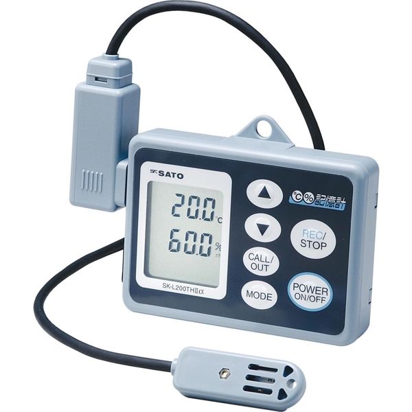 記憶計（温湿度分離型） SK-L200TH2α-2 31420783 佐藤計量器製作所（直送品）