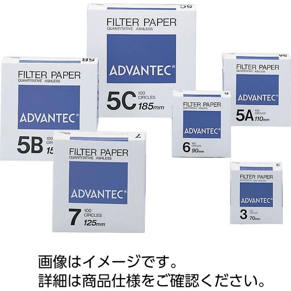 定量ろ紙 No.3 5％OFF 日本メーカー新品 7cm 33600541 1箱 アドバンテック東洋 直送品 100枚入