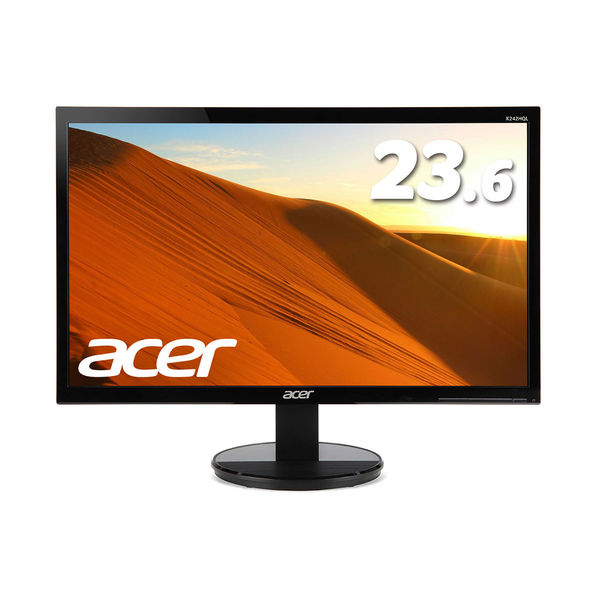 Acer 23.6インチワイド液晶モニター K242HQLBBI フルHD(1920×1080)/HDMI/D-sub1台 - アスクル