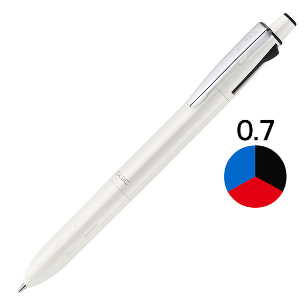 海外モデル 3色ボールペン ZX3C 0.7mm ホワイト軸 B3AZ15-W ゼブラ
