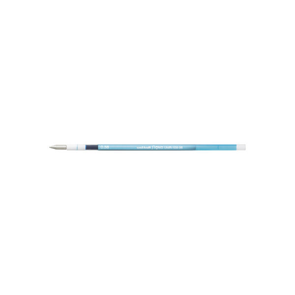 (まとめ) 三菱鉛筆 ゲルインクボールペンスタイルフィット 替芯 0.38mm ライトブルー UMR10938.8 1(10本) (×10