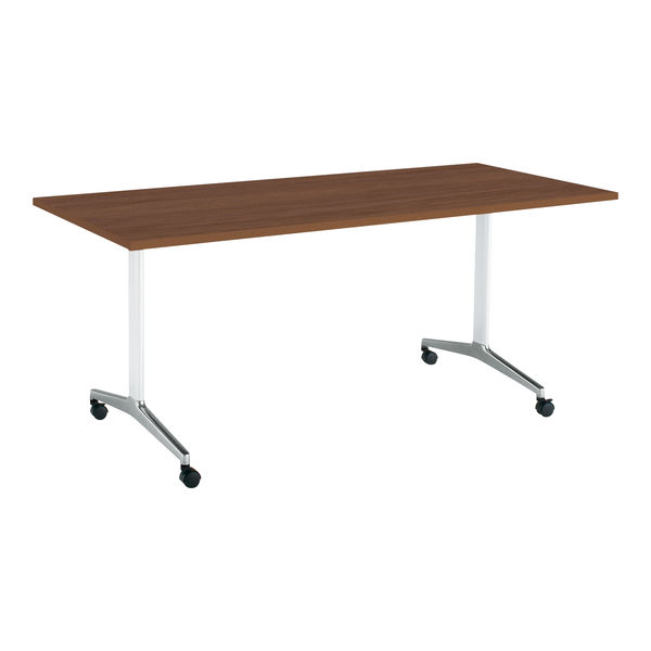 コクヨ 会議テーブルJUTO 角形天板スクエアコーナーＴ字脚キャスタータイプ W1800 D750のサムネイル