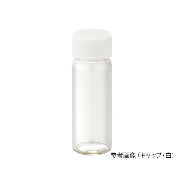 日電理化硝子 ねじ口瓶（無色）+PPキャップ（白）+PTFEシリコンパッキン 組合せセット 100組入 S-2 250087 62-9975-12（直送品）