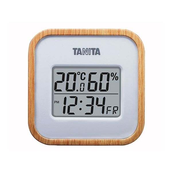 アスクル】タニタ（TANITA） デジタル温湿度計 ナチュラル TT-571 1個 