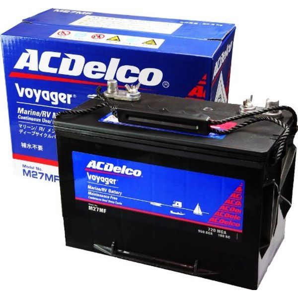 【カー用品】ACデルコ（ACDELCO） 輸入車バッテリー Maintenance Free Battery G-M27 1個（直送品）