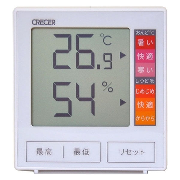 アスクル】 デジタル中心温度計 はかりんぼー温湿度計 CR-1180W 1台 クレセル（直送品） 通販 - ASKUL（公式）
