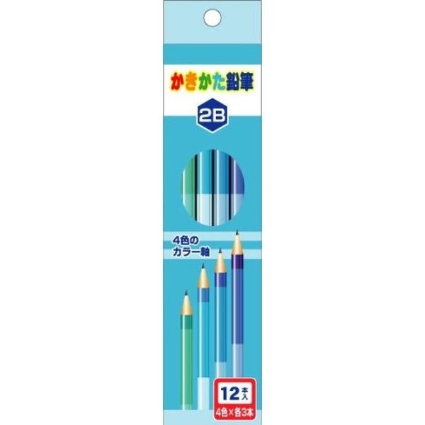 アスクル】 サンフレイムジャパン 4色軸のかきかた鉛筆 ブルー 2Ｂ 500-2300 1セット（5個）（直送品） 通販 ASKUL（公式）