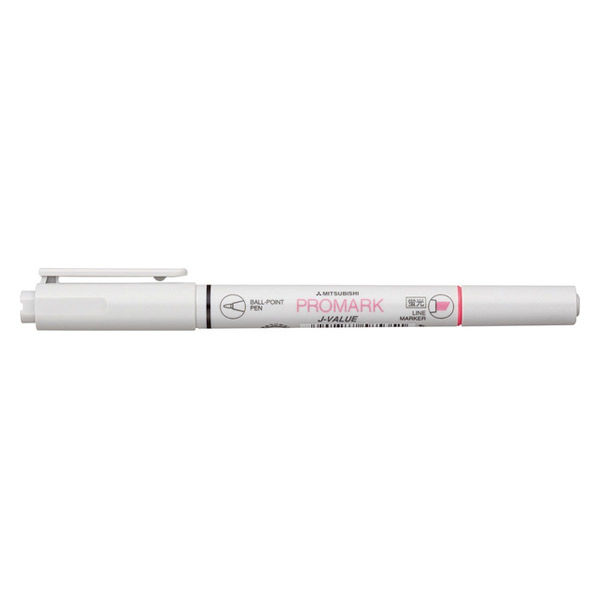 アスクル】 三菱鉛筆 ボールペン付き蛍光ペン プロマーク 桃 PB105T.13 1本 通販 - ASKUL（公式）