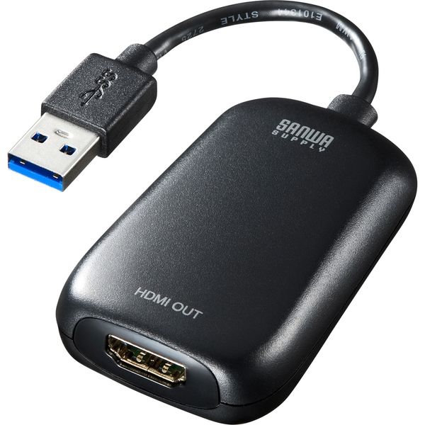 サンワサプライ USB3.2-HDMIディスプレイアダプタ（1080P対応） USB-CVU3HD1N 1個 - アスクルのサムネイル