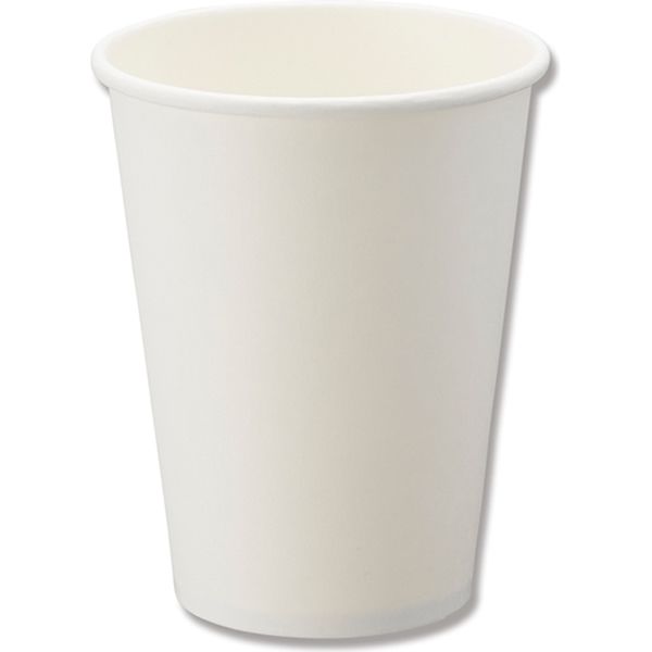 シモジマ ペーパーカップ １２ ホワイト アイス・ホット兼用 50個／袋