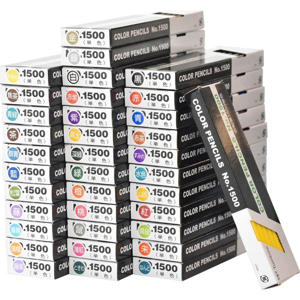 アスクル】 トンボ鉛筆 色鉛筆1500セット 36色×各12本 合計432本 1500-36CS 1セット（直送品） 通販 ASKUL（公式）